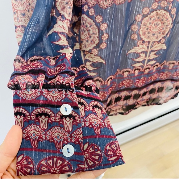 NWOT RD Koko beautiful boho top - Picture 6 of 8